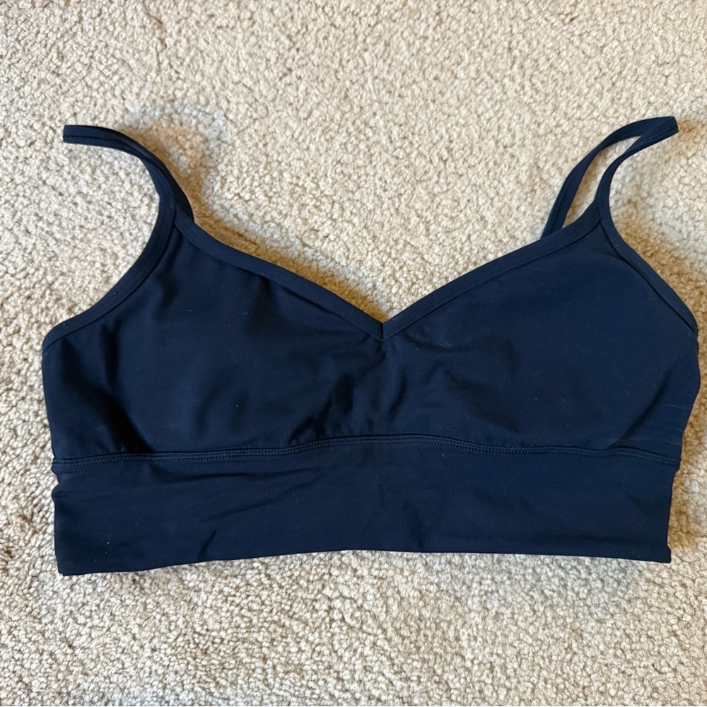 Lululemon Sweat Heart Navy Sports Bra SZ 10